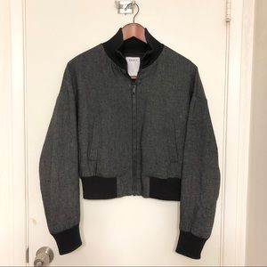DKNY Bomber Jacket Dark Gray, 0/P/XS